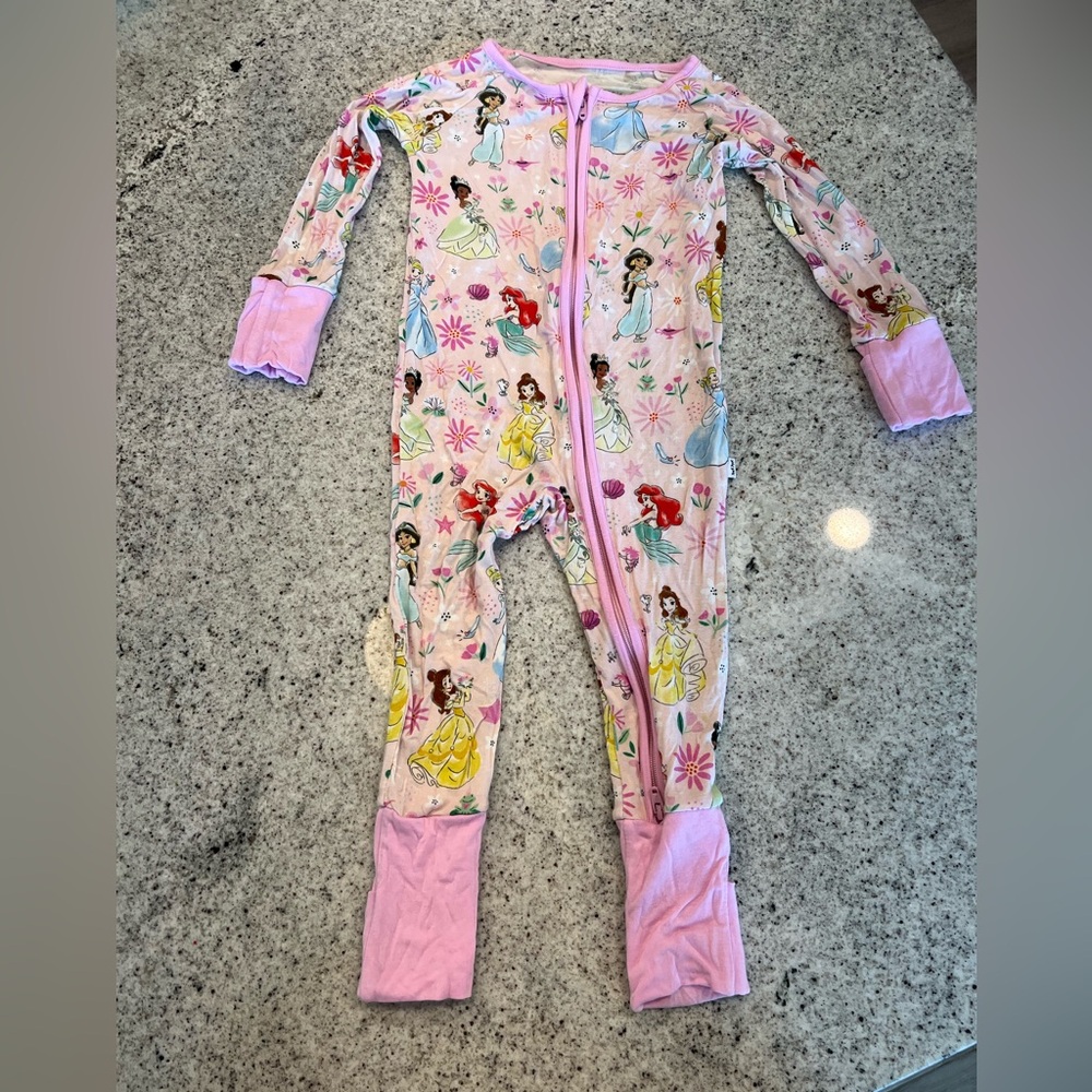 Little Sleepies Disney Princess Zippy 6-12 Months - Picture 1 of 10